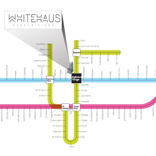 Whitehaus Subway Access Map LRT