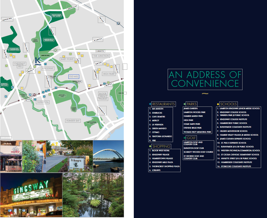 k kingsway condos sale brochure neighbourhoods