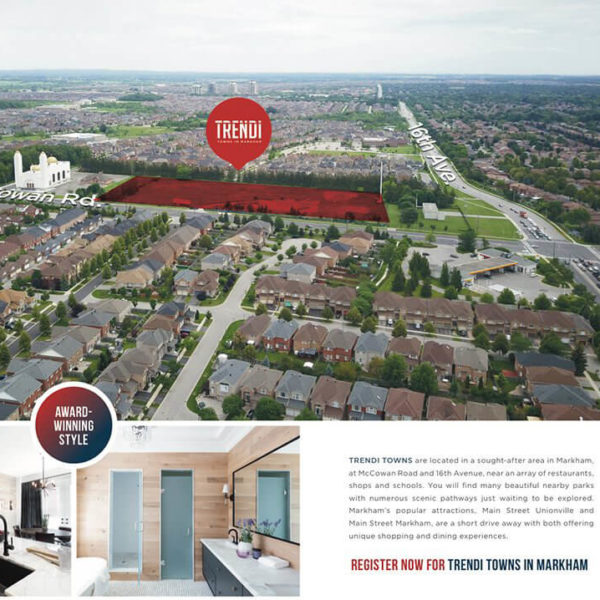 Trendi townhomes markham freehold sales event