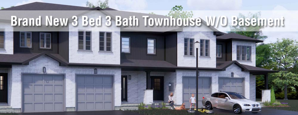 Brand New 3 Bed 3 Bath Townhouse with Walkout Basement in Simcoe Norfolk